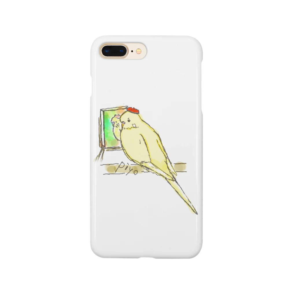 小鳥のほっぺの自画像ピヨちゃん Smartphone Case