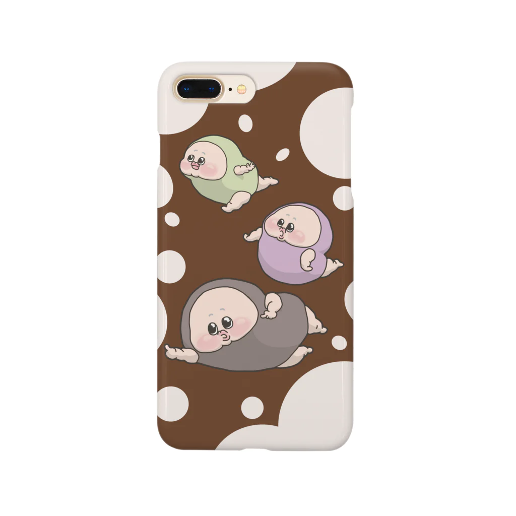 メトロ森タン美術館のまむだんチョコ色 Smartphone Case