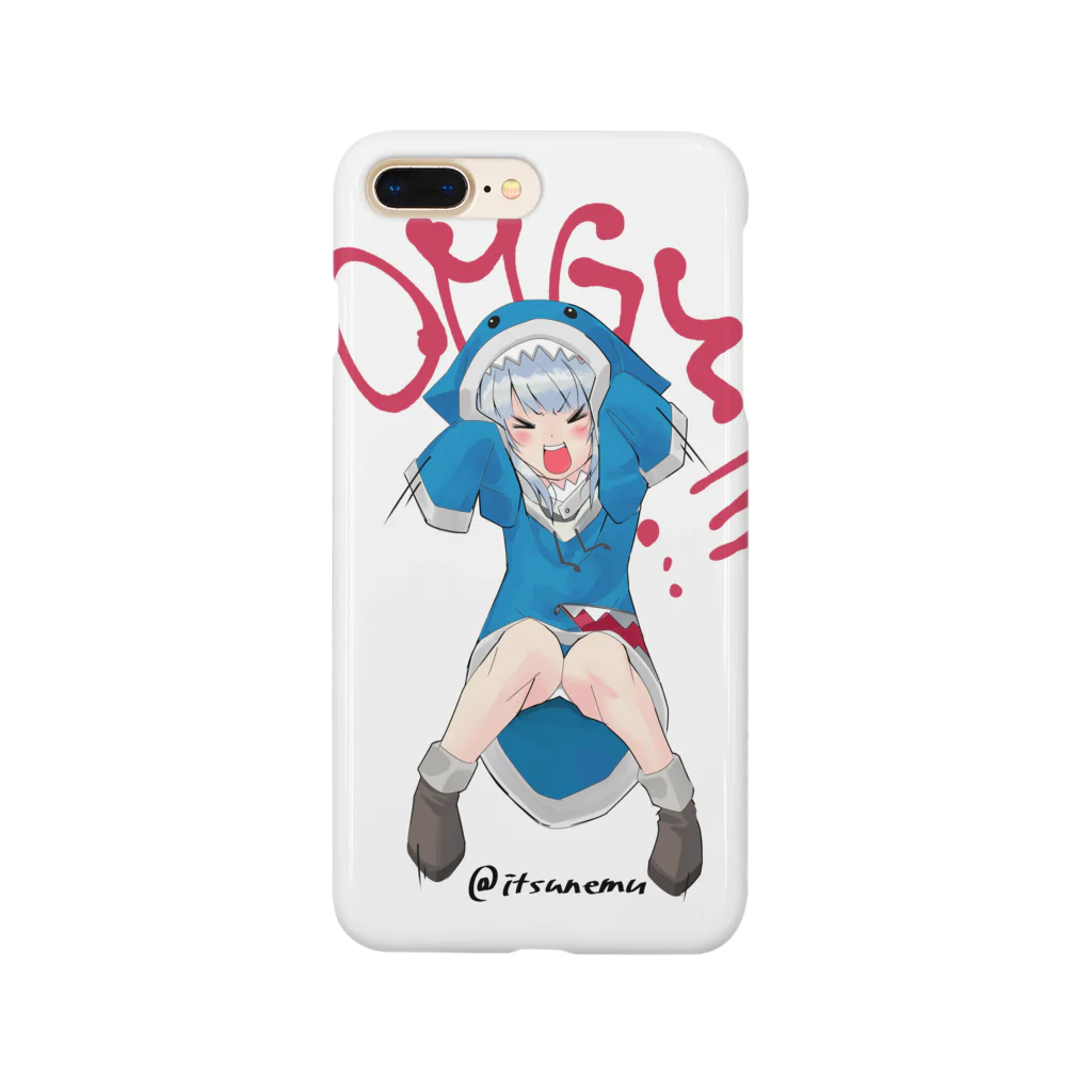 いつも眠い #エロ漫画のサメイラスト Smartphone Case