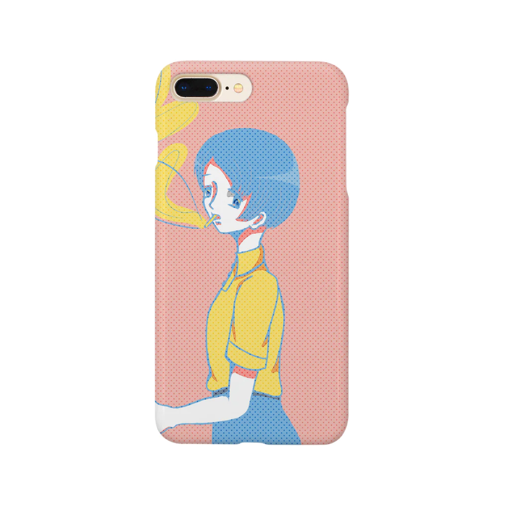 未確認商店のタバコと少女 Smartphone Case