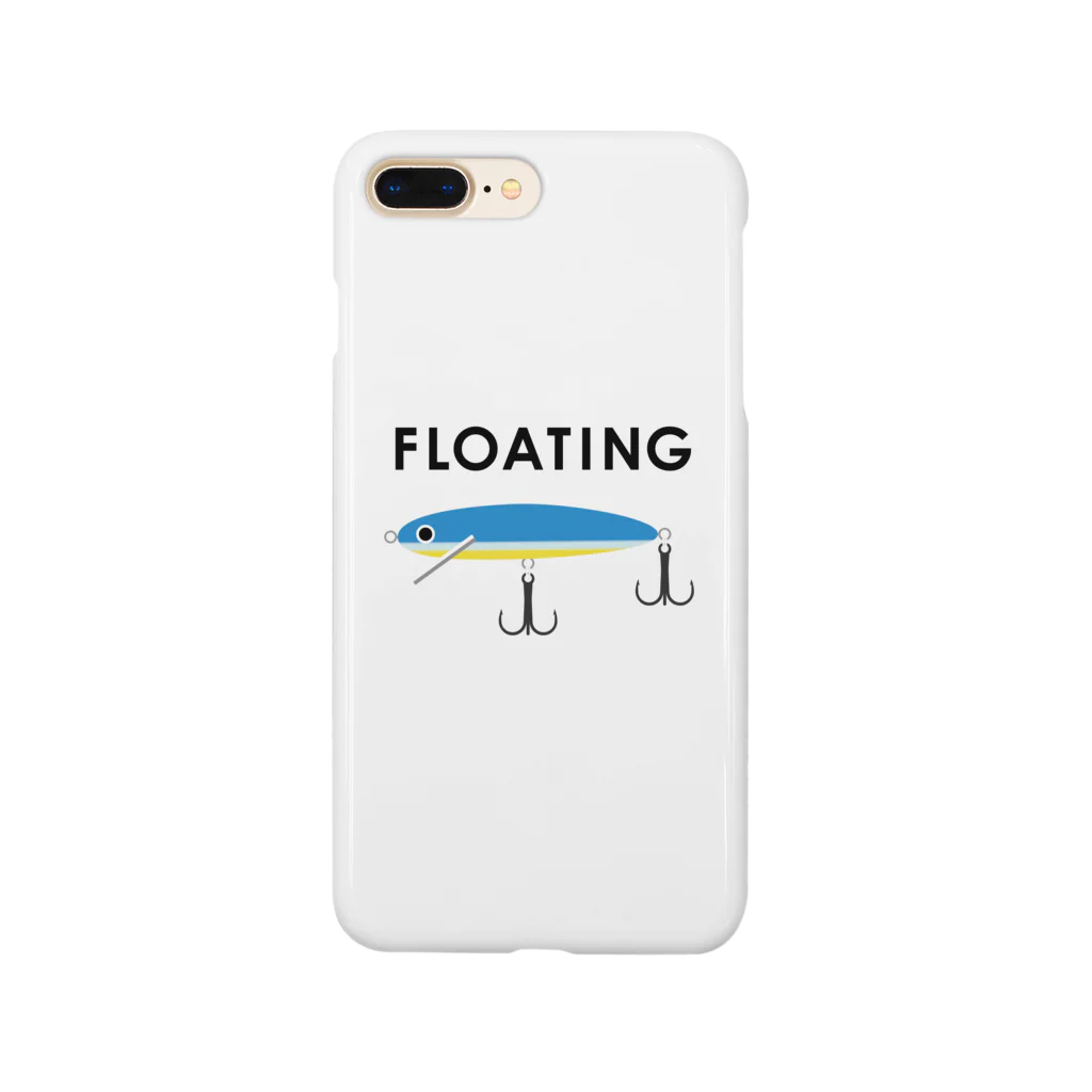 FISHING without FRIENDSのフローティングミノー / ブルー Smartphone Case