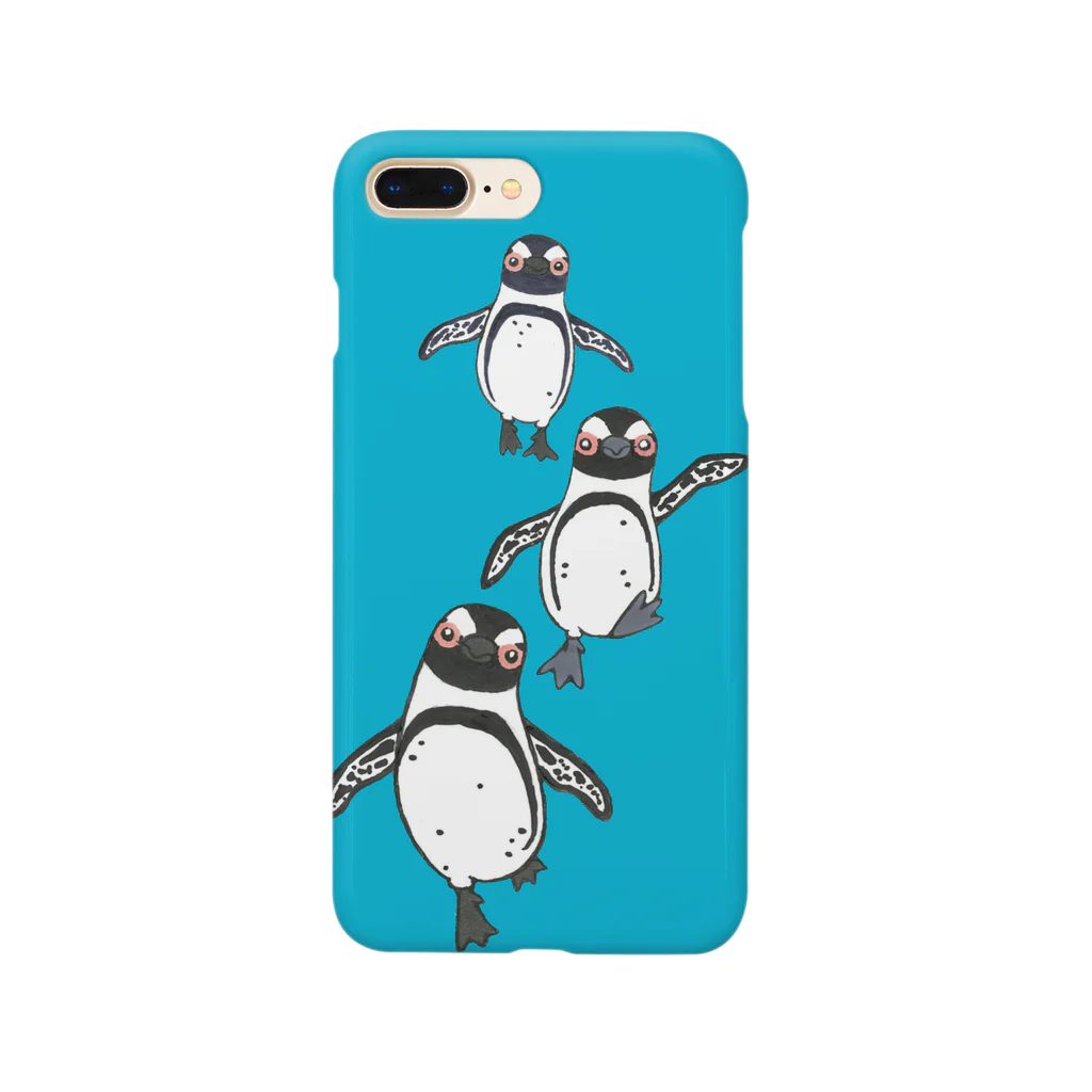 penguininkoのケープペンギンさんたち🐧🐧🐧のお散歩 Smartphone Case