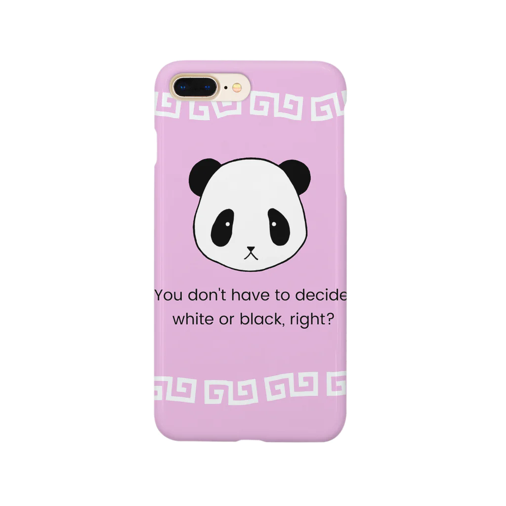 MIZUKICOCOのパンダ中華柄（ピンク） Smartphone Case