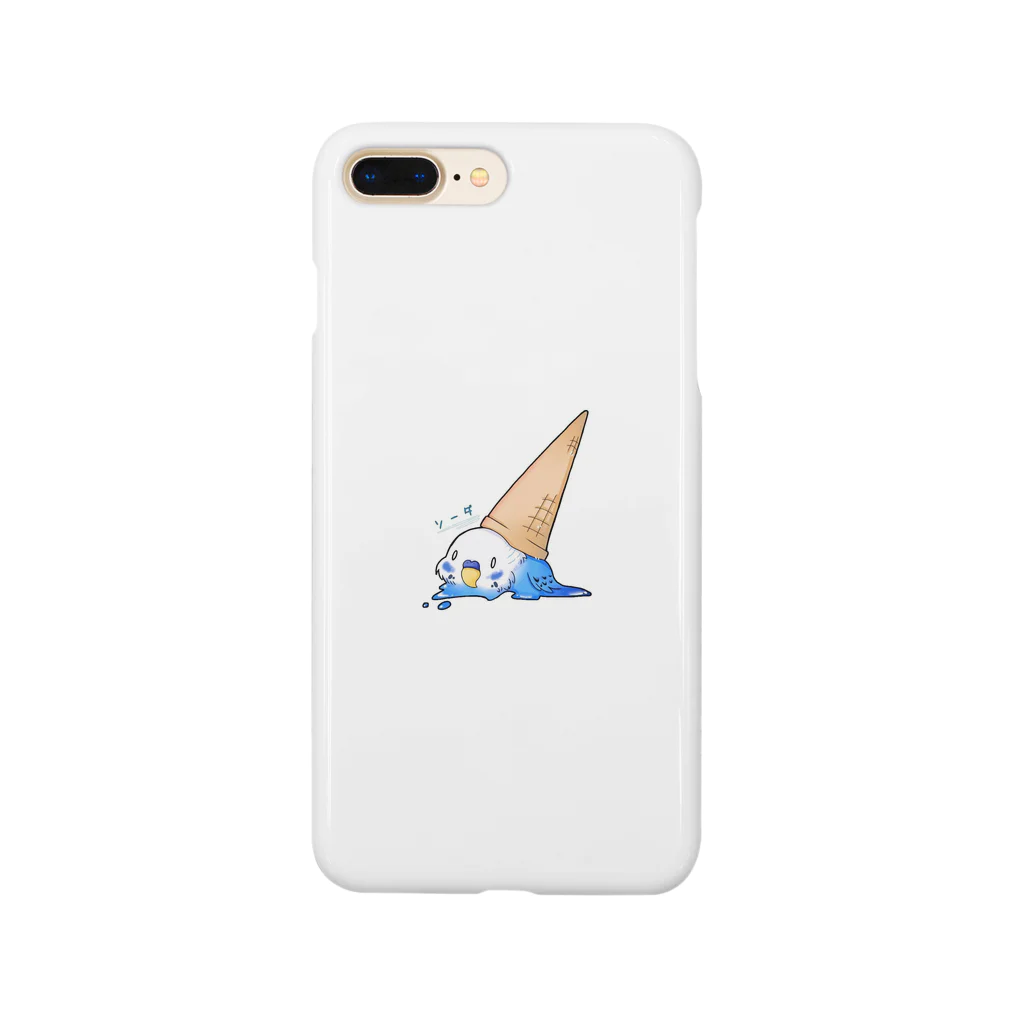 もここいんこのとろけるセキセイインコくん Smartphone Case