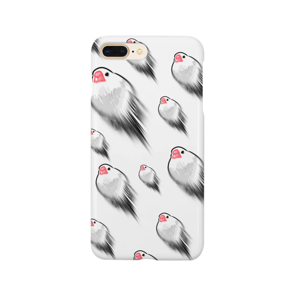 ゴイサギのおみせのとぶんちょミサイル(文鳥) Smartphone Case