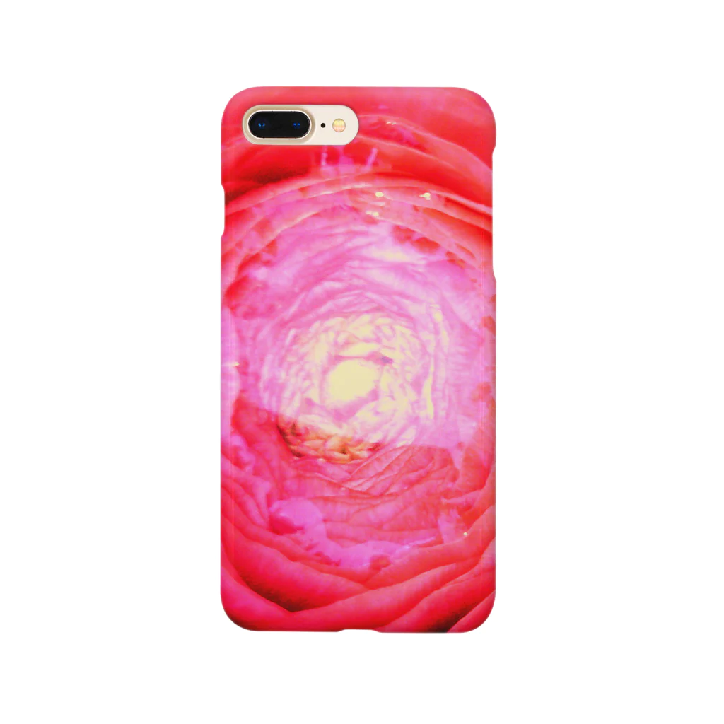 おもちゃカメラの写真世界の赤い花の器02 Smartphone Case