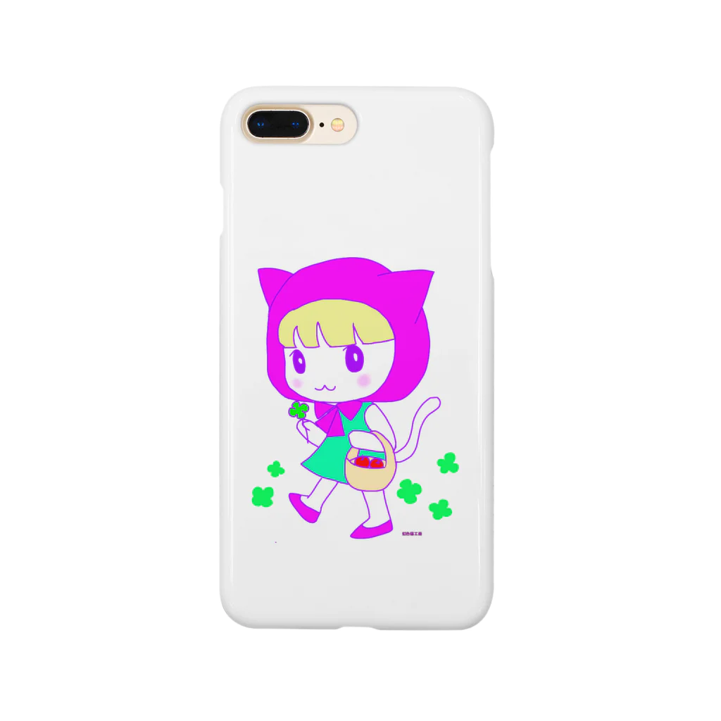 虹色猫工房(クロミツ)のねこずきんちゃん Smartphone Case