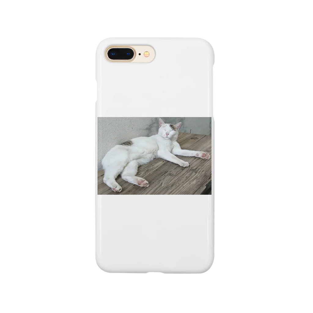 ベース×SUZURIの寝起きの猫 Smartphone Case