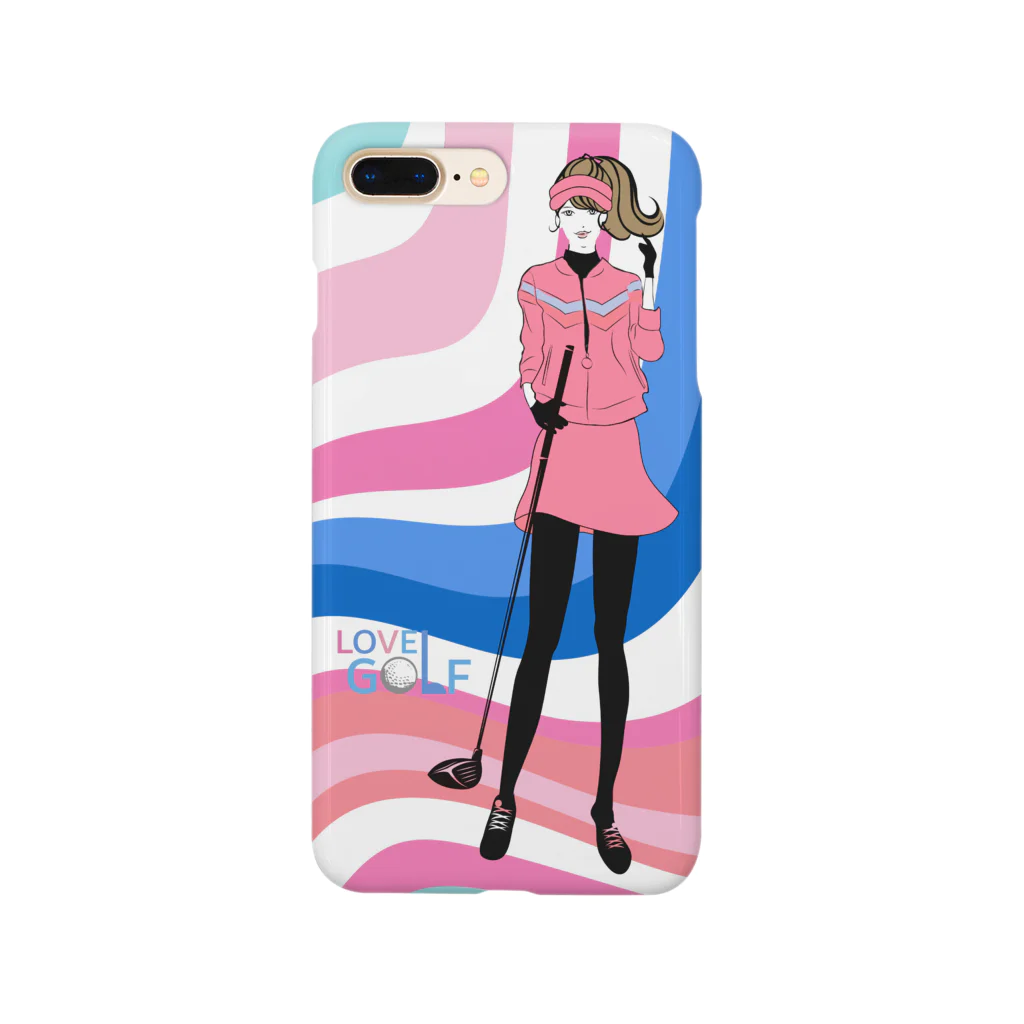 &i Designのアンドアイデザイン　ゴルフ女子　LOVE GOLF Smartphone Case