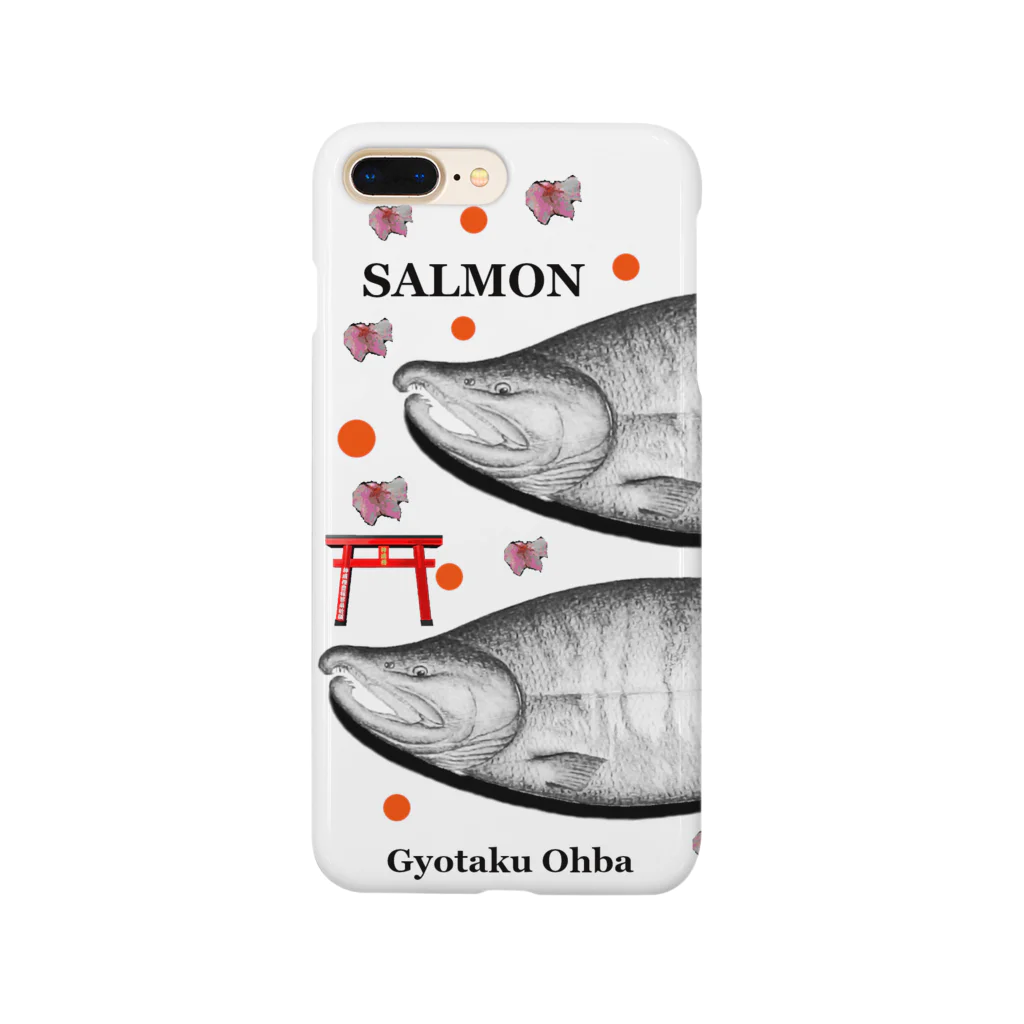 G-HERRINGの鮭！（SALMON；桜；卵；鳥居）あらゆる生命たちへ感謝をささげます。 Smartphone Case