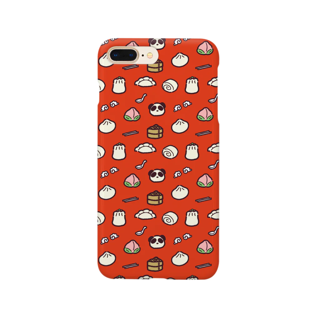 点心夫婦商店のあつまれ点心（赤） Smartphone Case