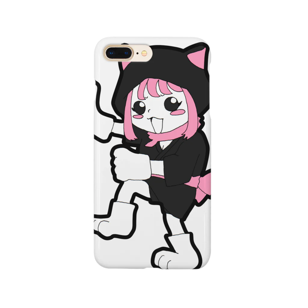 にゃあ(肉球派絵師)のねこみみにんじゃねこみちゃんはなんかでそう Smartphone Case