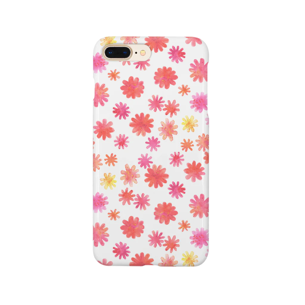 うつわとくさむらの色彩花畑_ダリア Smartphone Case