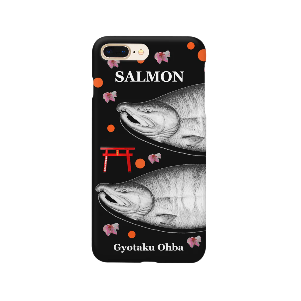 G-HERRINGの鮭！（SALMON；桜；鳥居；卵）あらゆる生命たちへ感謝をささげます。 Smartphone Case
