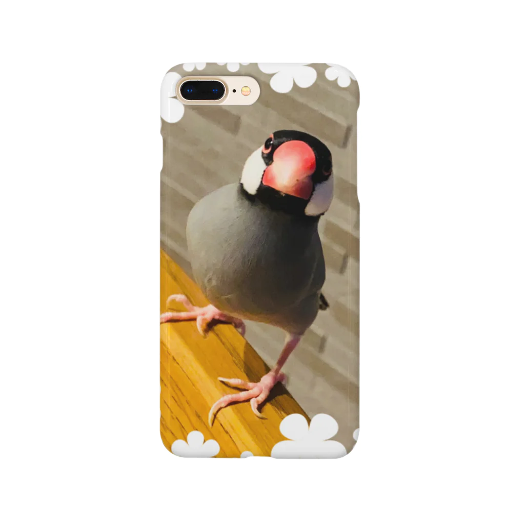 推しのある人生をの文鳥のはるさめちゃん Smartphone Case