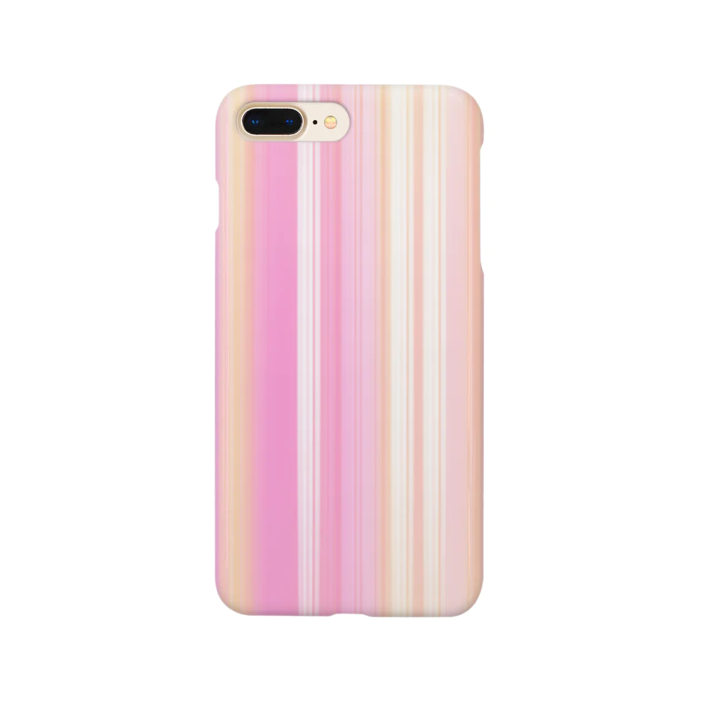 百年蟹座のピンクストライプ Smartphone Case