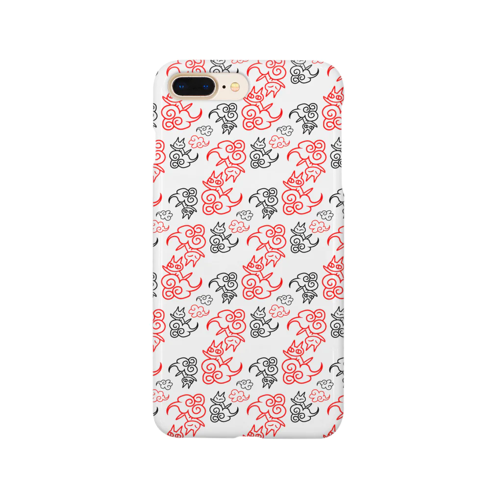 乙姫の花笠の極楽雲ネコ Smartphone Case