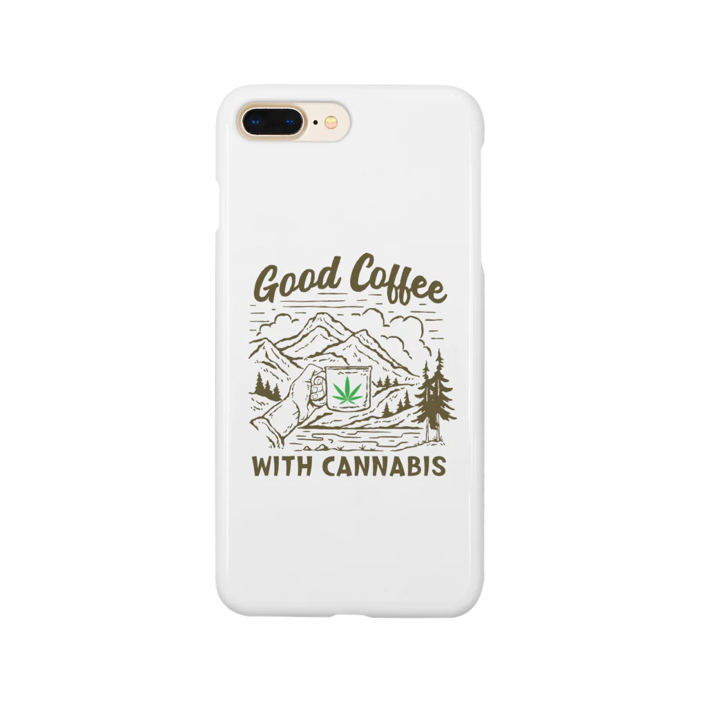 420 MUSIC FACTORYのCoffee＆Cannabis（コーヒーと大麻） Smartphone Case