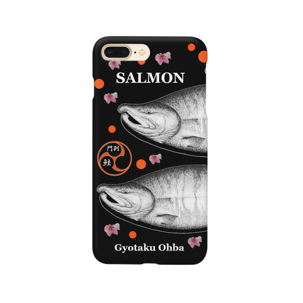 G-HERRINGの鮭（SALMON；桜；巴；卵） （門別 鮭） あらゆる生命たちへ感謝をささげます。 スマホケース