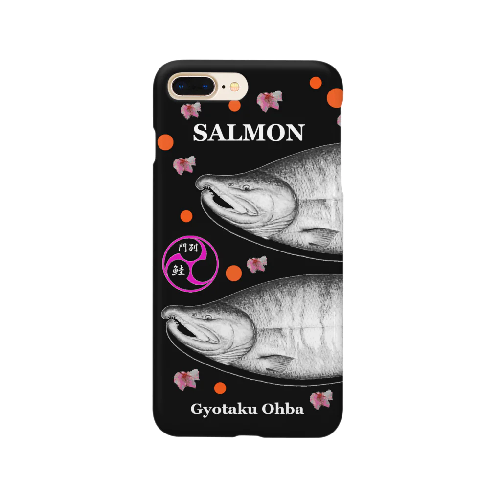 G-HERRINGの鮭（SALMON；桜；巴；卵） （門別 鮭） あらゆる生命たちへ感謝をささげます。 Smartphone Case