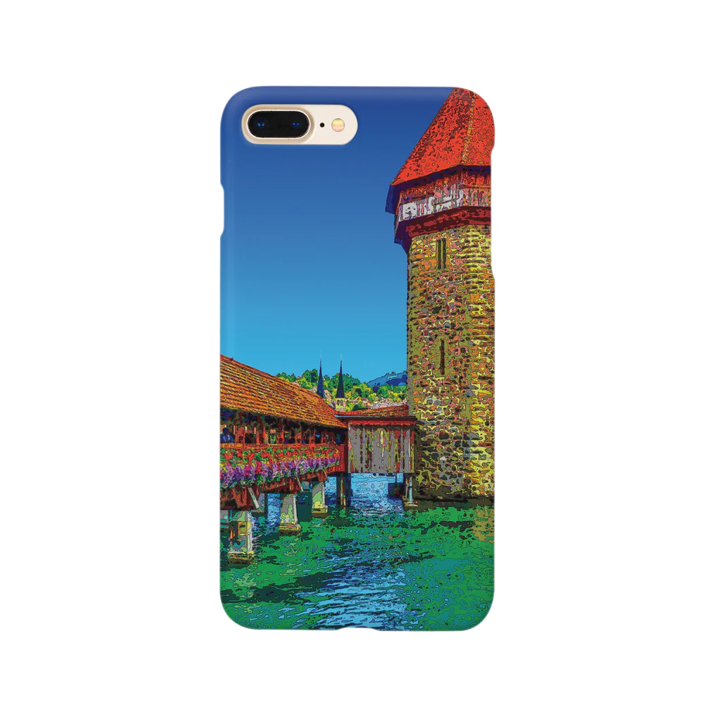 GALLERY misutawoのスイス カペル橋 Smartphone Case