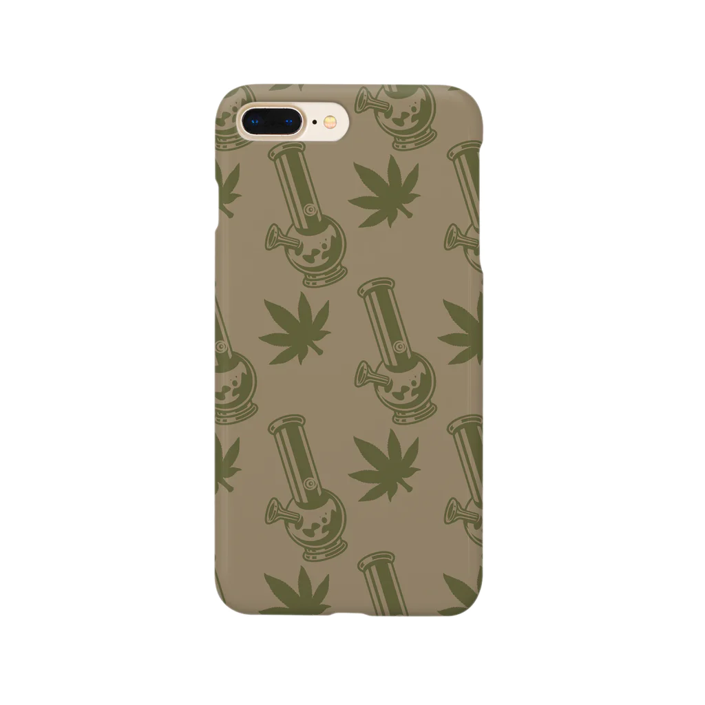 420 MUSIC FACTORYのBong & Cannabis （ボングとカナビス） Smartphone Case