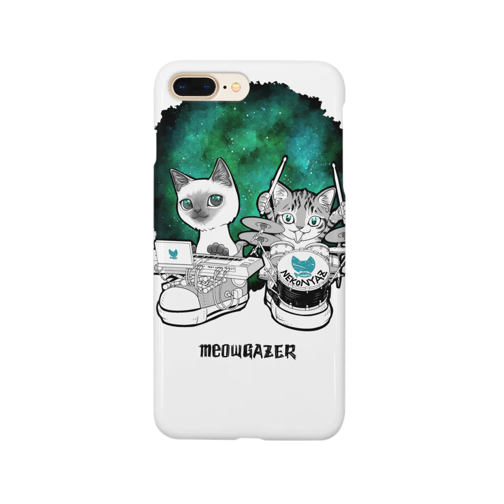 nya-mew（ニャーミュー）のミューゲイザー#2 (meowGAZER#2) Smartphone Case