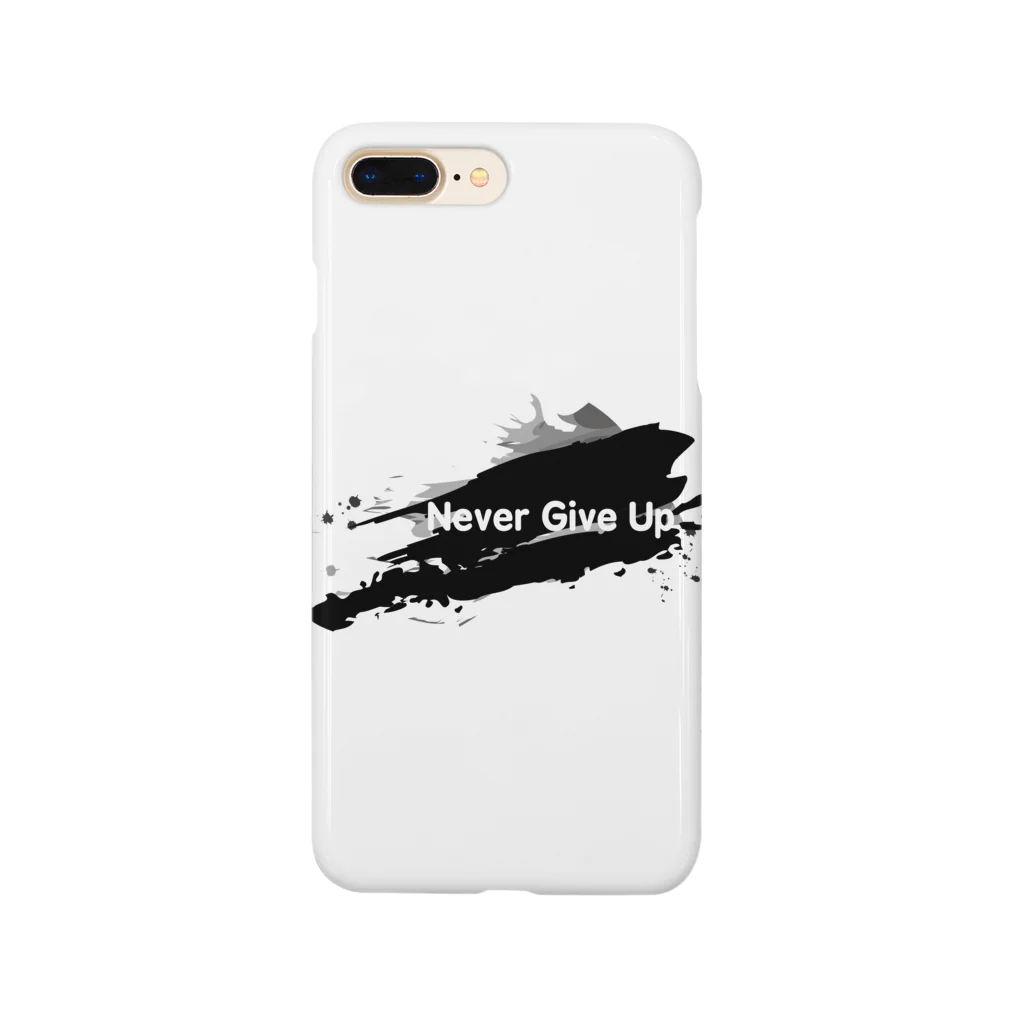 YükaCh!ka(ユカチカ)のNever Give Up-1(文字白) Smartphone Case