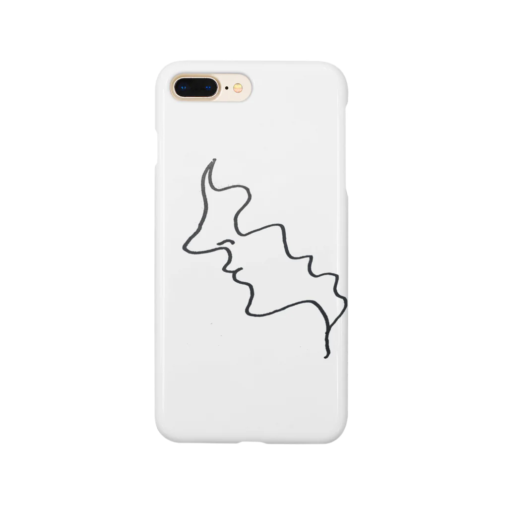 shokubutsu屋のロン毛カールの女の横顔 Smartphone Case