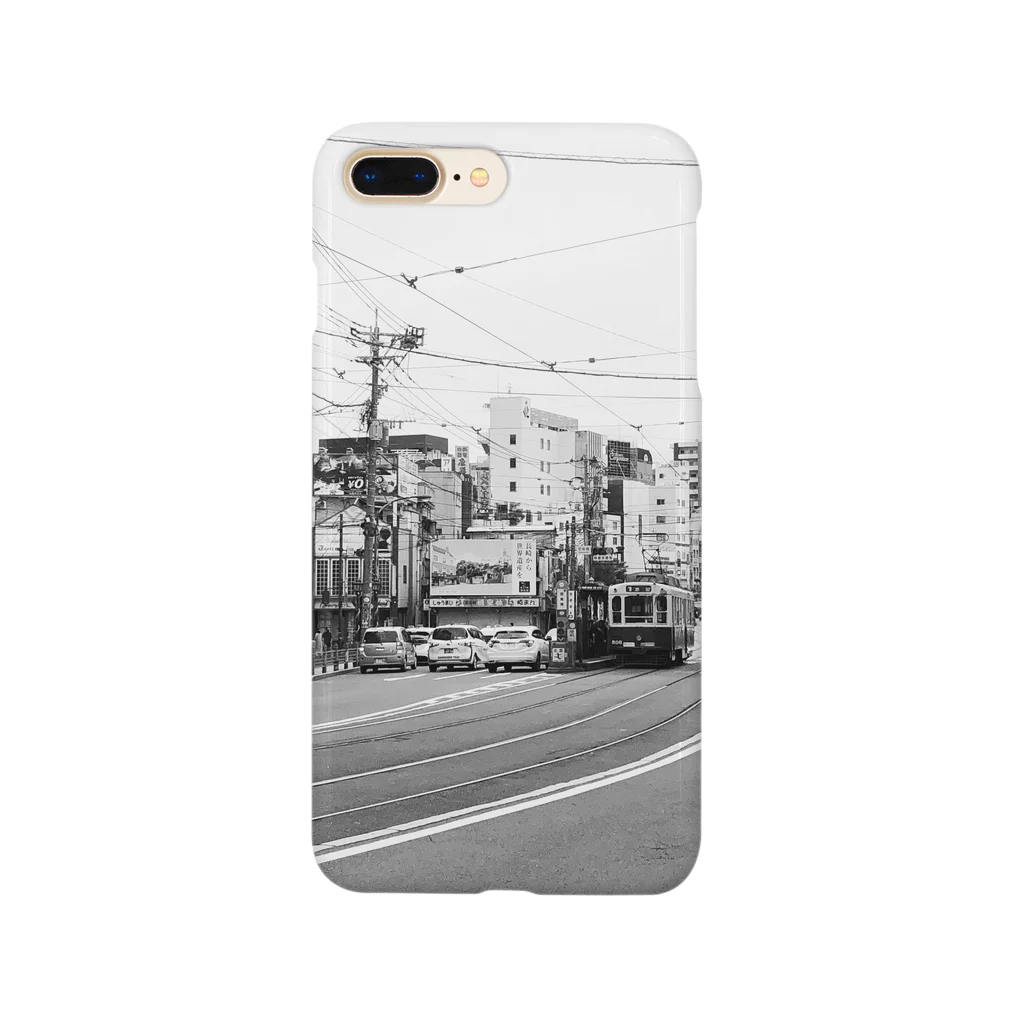 roadster_bassのCITYプリントTシャツ Smartphone Case