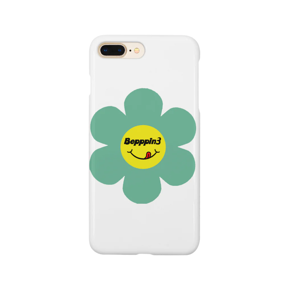 Bepppin3Companyのレトロフラワー★グリーン Smartphone Case