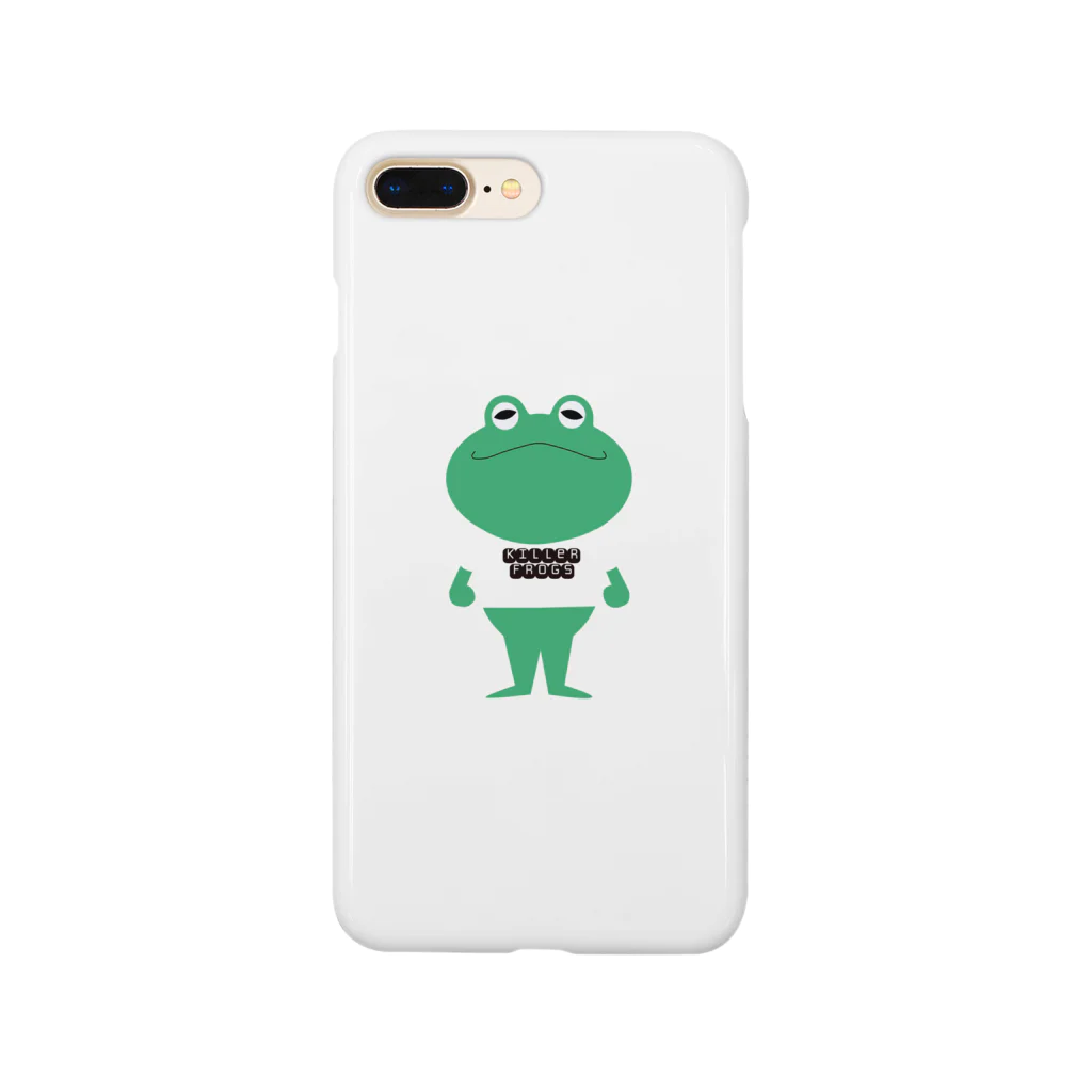 killer frogsのTシャツを着るカエルくん Smartphone Case