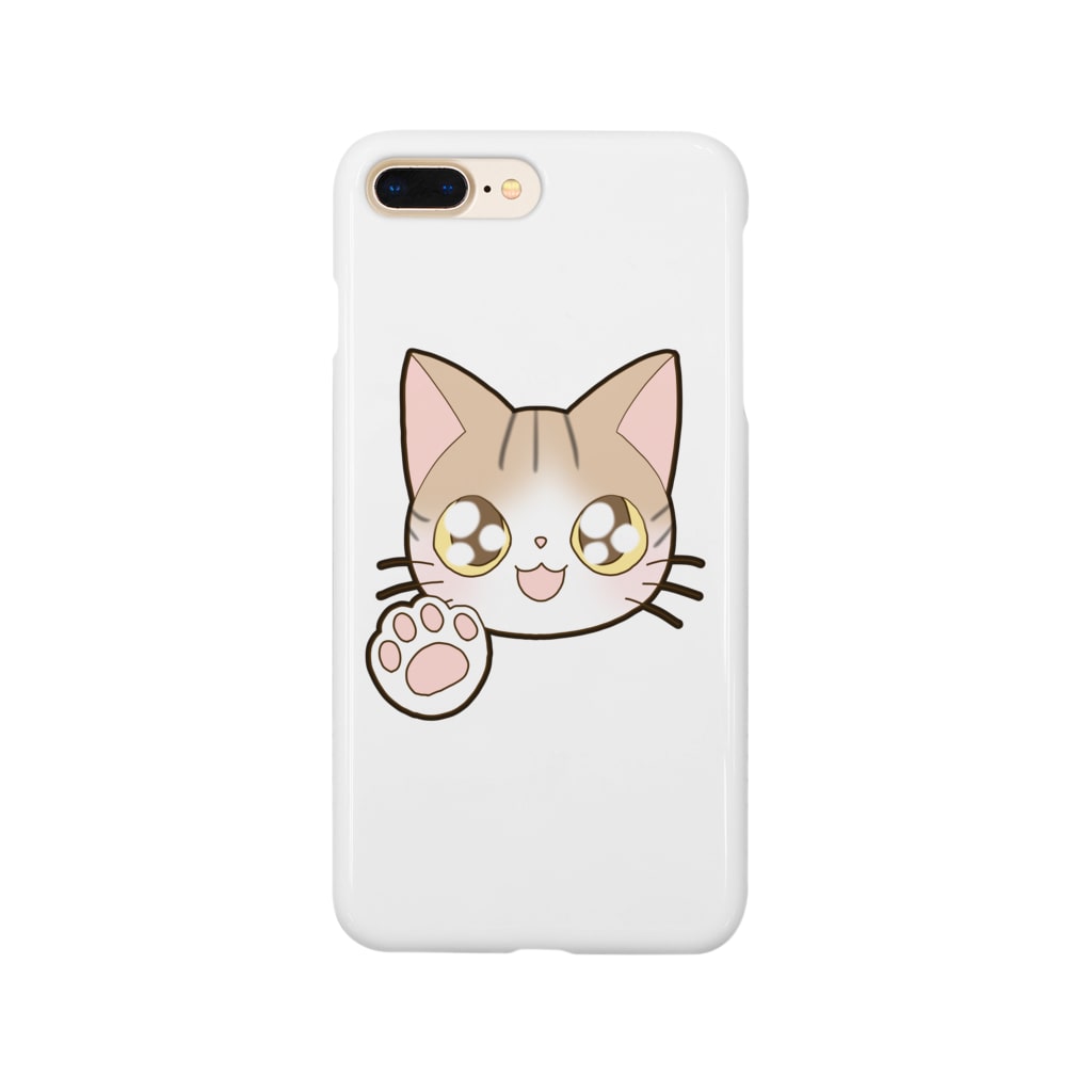 かわいいもののおみせ　いそぎんちゃくのお目目キラキラ茶白猫ちゃん Smartphone Case