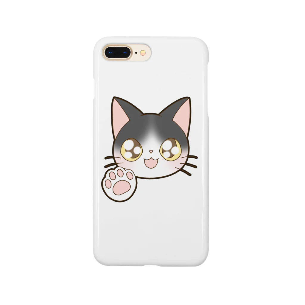 かわいいもののおみせ　いそぎんちゃくのお目目キラキラハチワレ猫ちゃん Smartphone Case