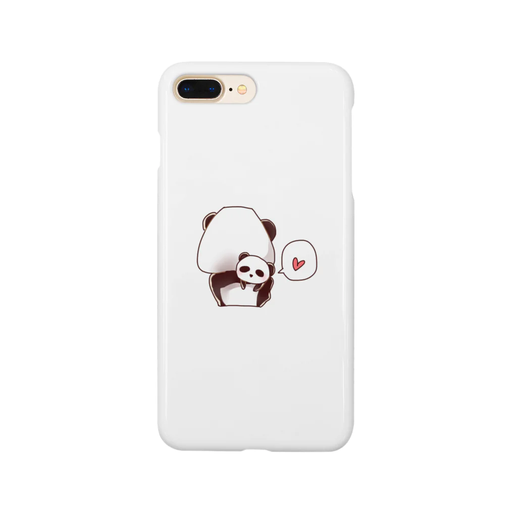 可愛い屋さんのパンダパーカーの女の子_3 Smartphone Case