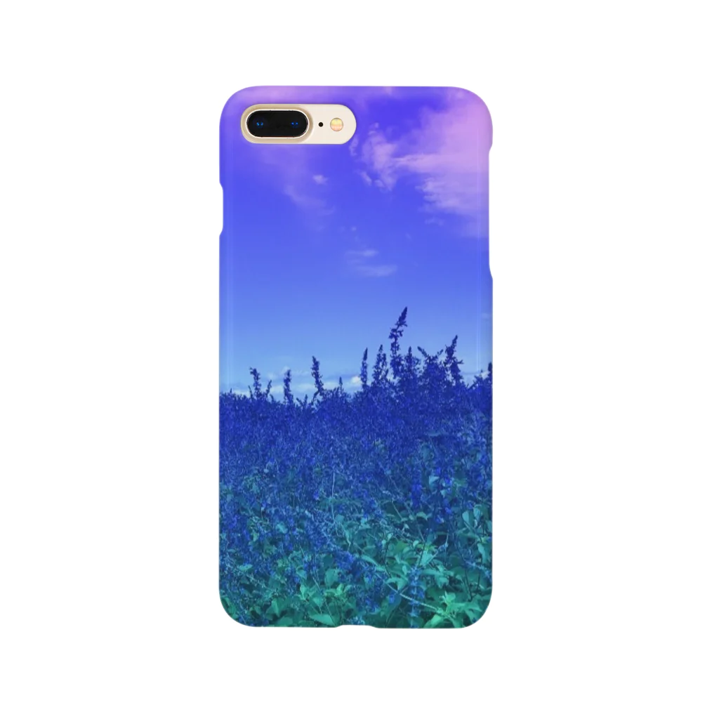 Syukisyukiの青い花畑 Smartphone Case