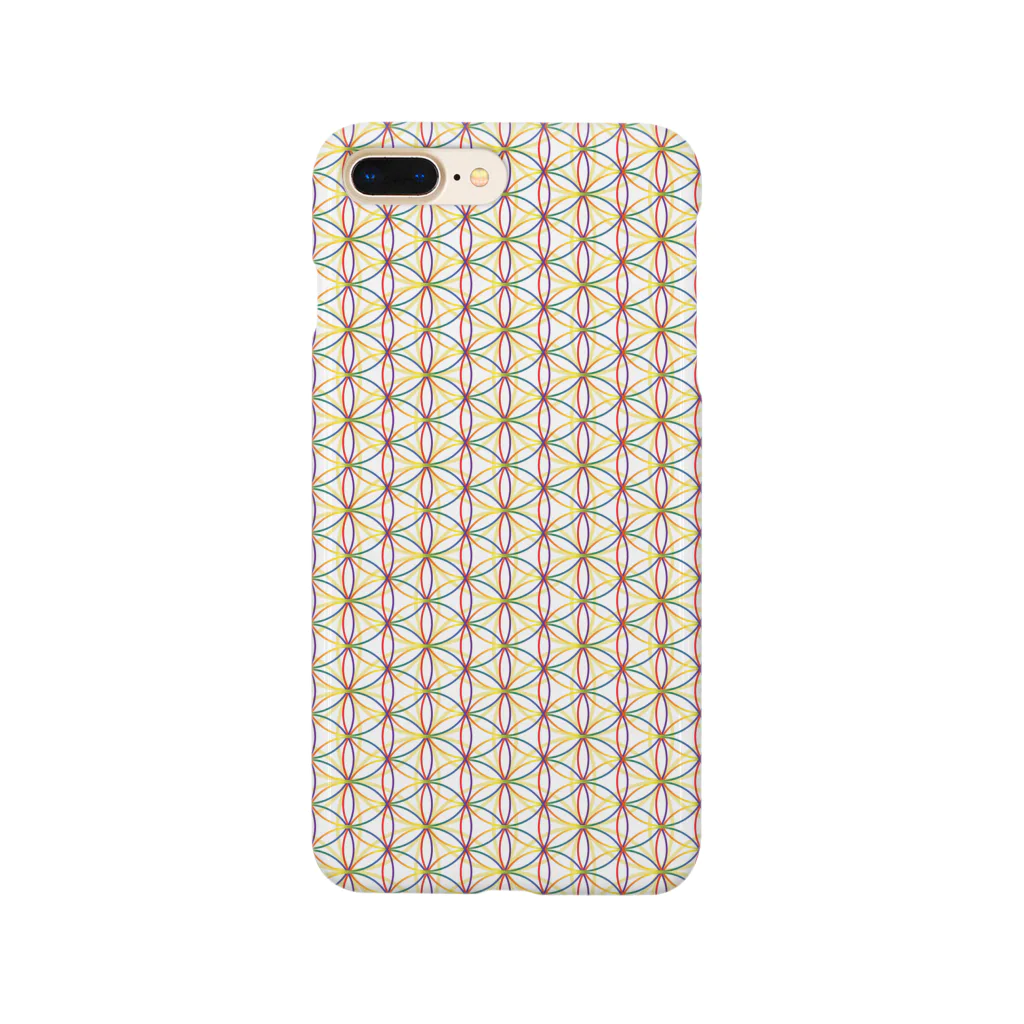 CENTRAL VILLAGE TokyoのFlower of Life - Rainbow Smartphone Case