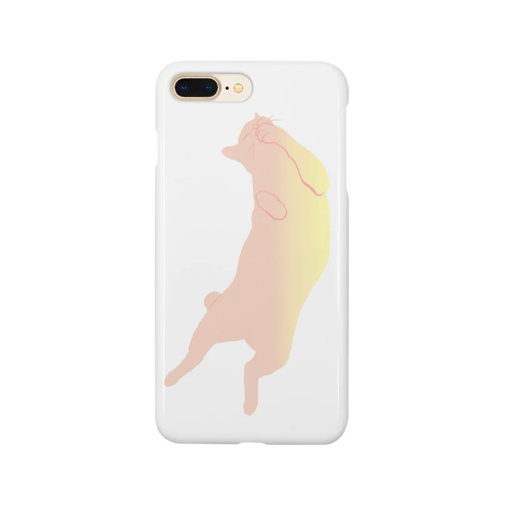 ねこや Ryoko -猫屋 りょうこ-のねこ　桃の色　ゆとり Smartphone Case