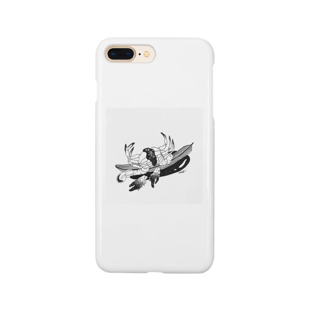 かおかけパンダのsea crub Smartphone Case