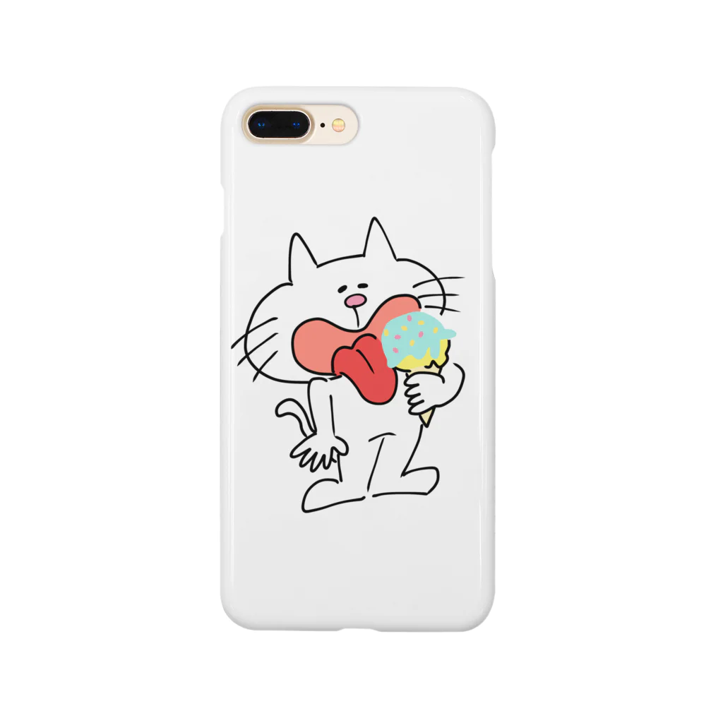 かまねりショップのアイスぺろぺろネコ Smartphone Case