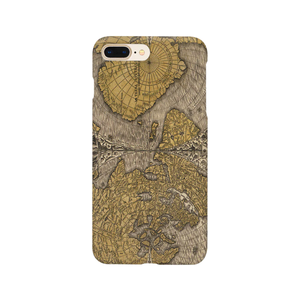 smartphone_PublicDoのVintage world map 1531 Smartphone Case