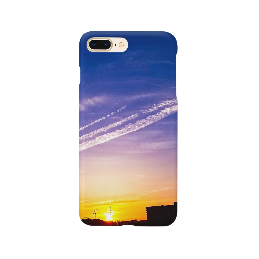 宗ノ介デザインの夕陽フォトアイテム Smartphone Case