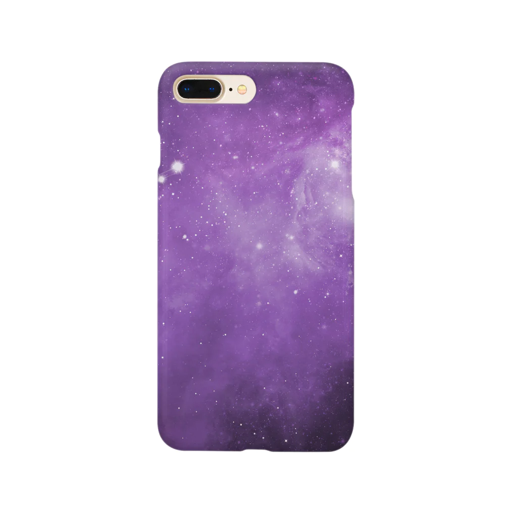 Fの宇宙柄（紫） Smartphone Case