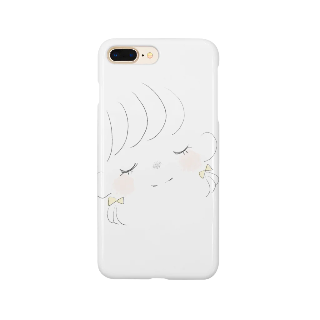 ゆるかわいいデザインのツインテールの女の子。 Smartphone Case