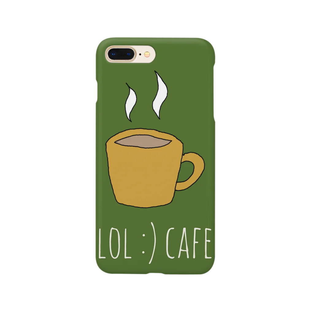 ロルカフェ。のlol_cafeのロゴ。 スマホケース