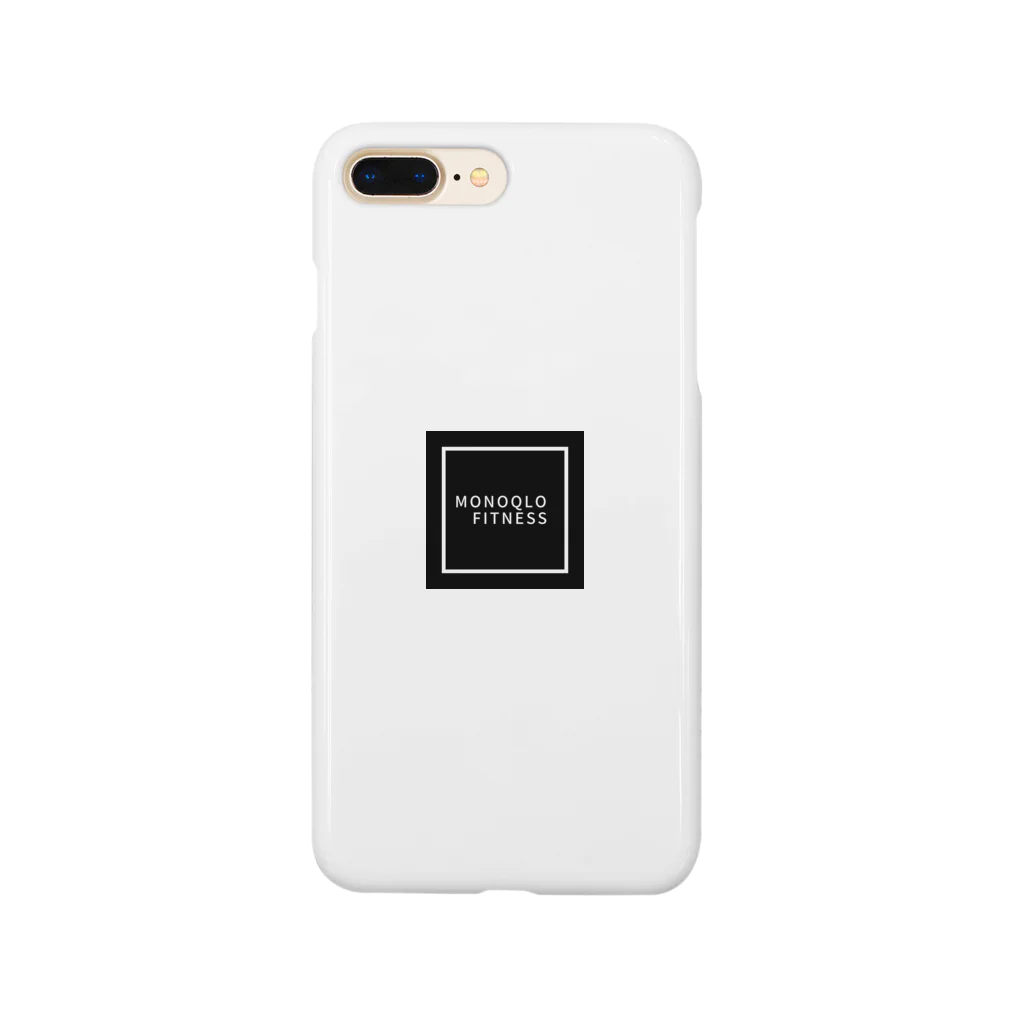 モノクロフィットネスのMONOQLO fitnessロゴ Smartphone Case