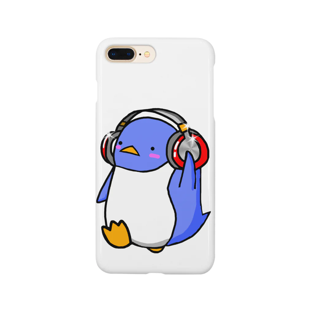 (ペンギングッズ販売)ぶらり  きんぺん村  アンテナショップのペンギン(みゅーぺん青) Smartphone Case