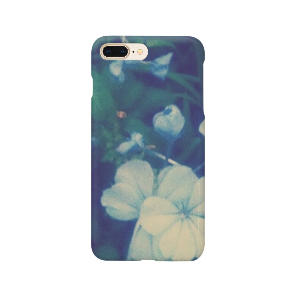 minimumのblue flower Smartphone Case