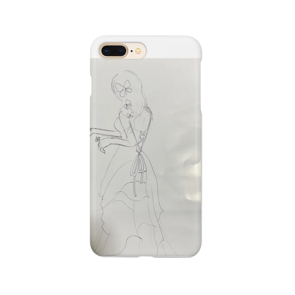 honey bunnyのドレス 、後ろ姿 Smartphone Case