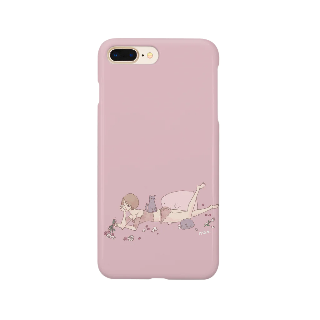 non.FuLFiLLの猫と枕 Smartphone Case